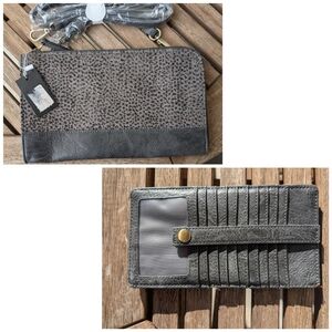 BNNU Joy Susan Platinum Cheetah Faux Fur/leather Convertible Wristlet w/ wallet